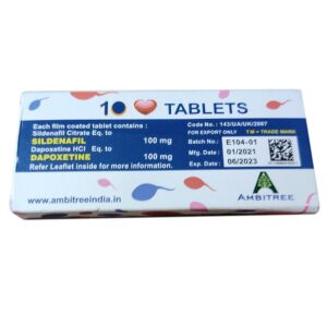 Alternative view of VegaForce (Sildenafil 100 mg + Dapoksetyna 100 mg)